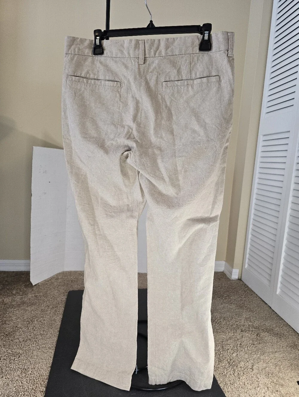 Banana Republic Pants Adult W 32 L 30 Beige Linen Cotton Straight Mens Outdoor